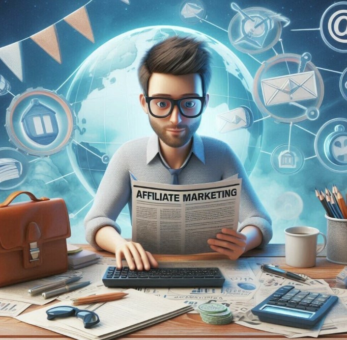 Man Affiliate Marketer Earn Money Edge